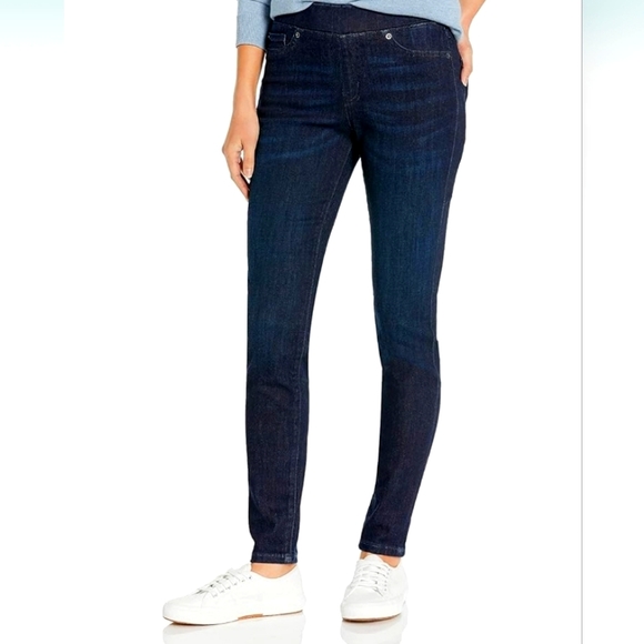 Amazon Essentials Women's Pull-On Jeggings - size 12 Regular, New Dark Wash - Picture 1 of 9